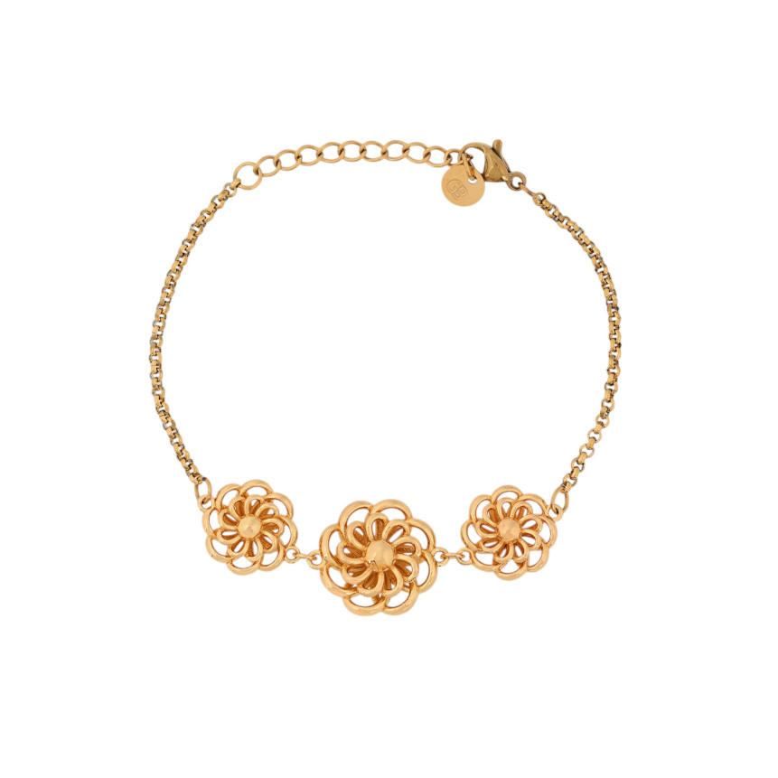 Pulsera Encantos flor tradicional