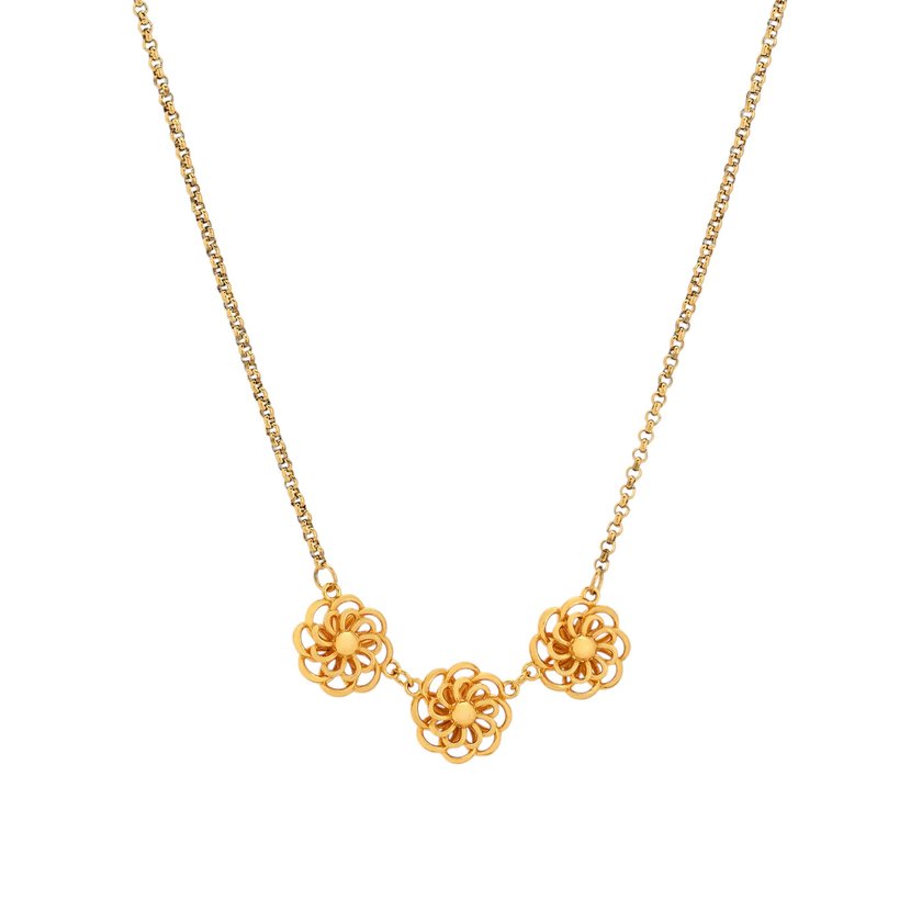 Collar Encantos flor tradicional