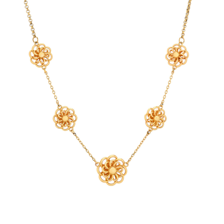 Collar Encantos flor tradicional