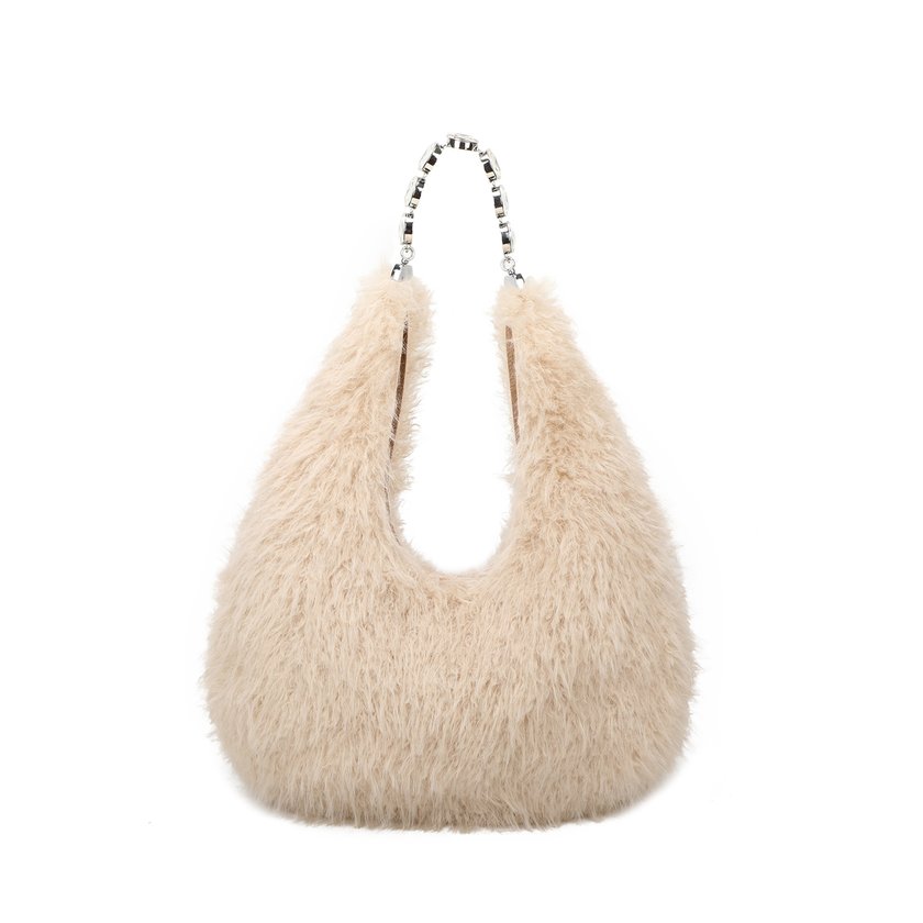 Fur shoulder bag