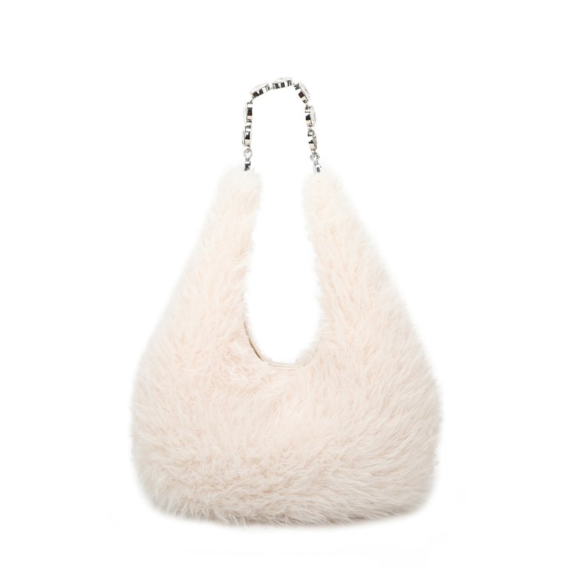 Fur shoulder bag