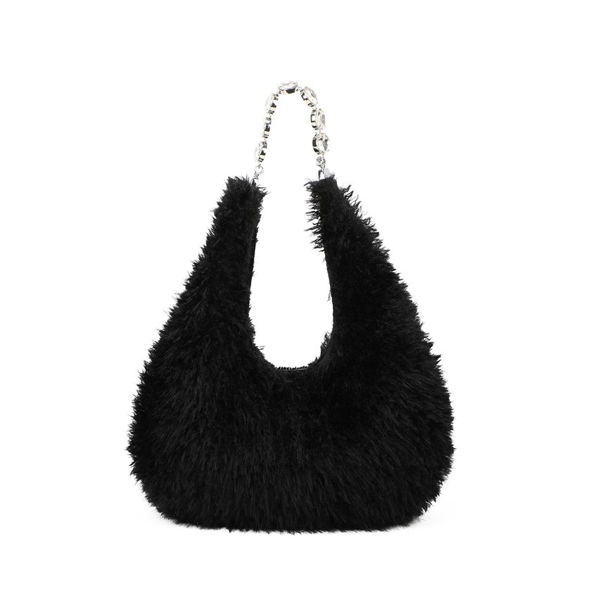 Fur shoulder bag