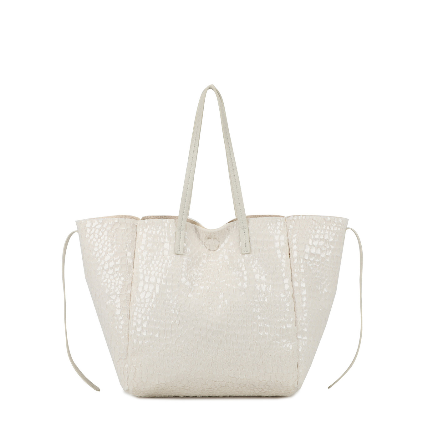 Borsa Shopper con peluche e vernice