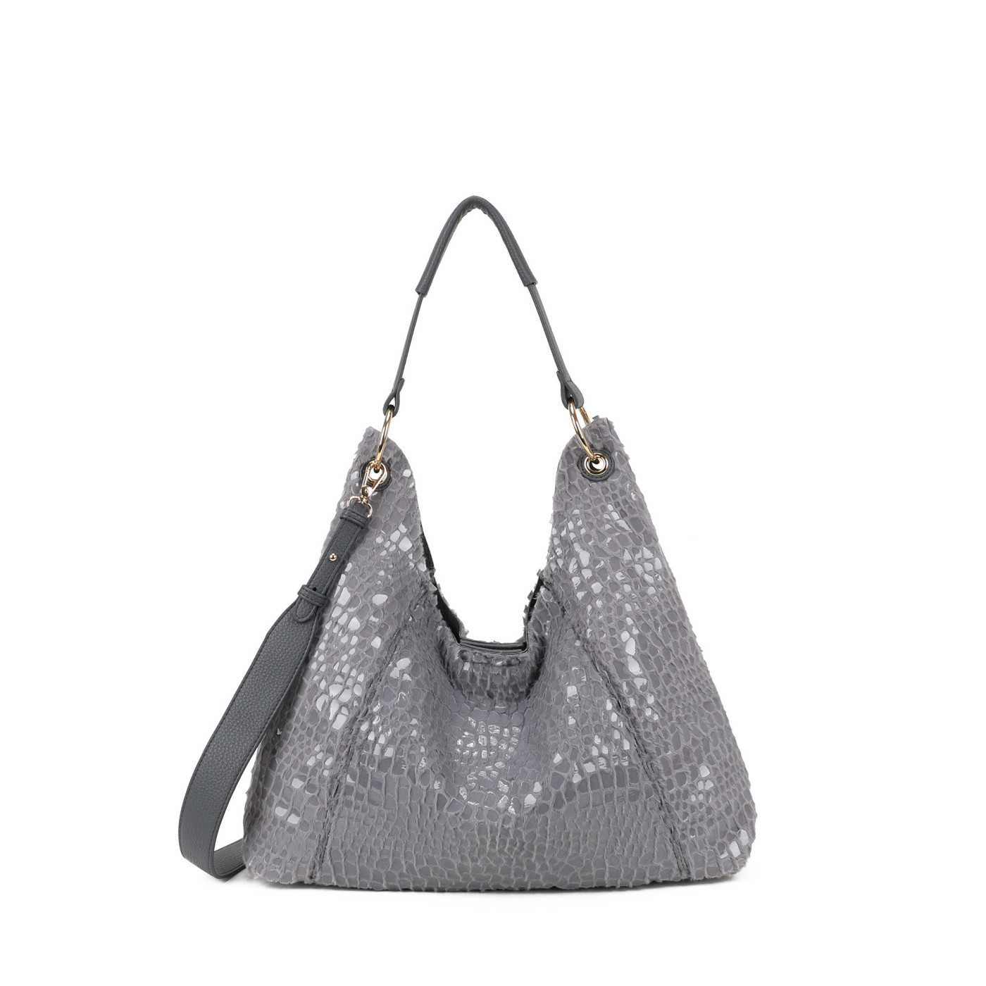 Bolso Shopper con peluche y charol
