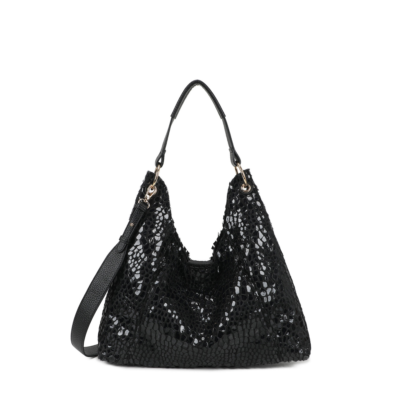 Bolso Shopper con peluche y charol