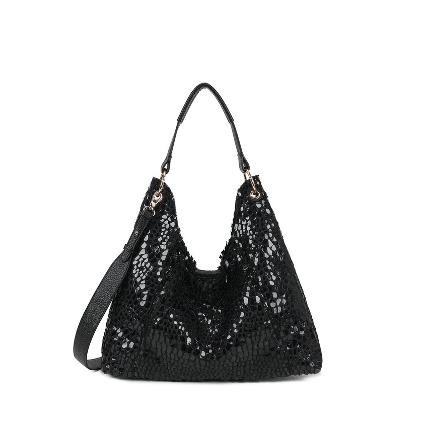 Sac Shopper avec fourrure et vernis