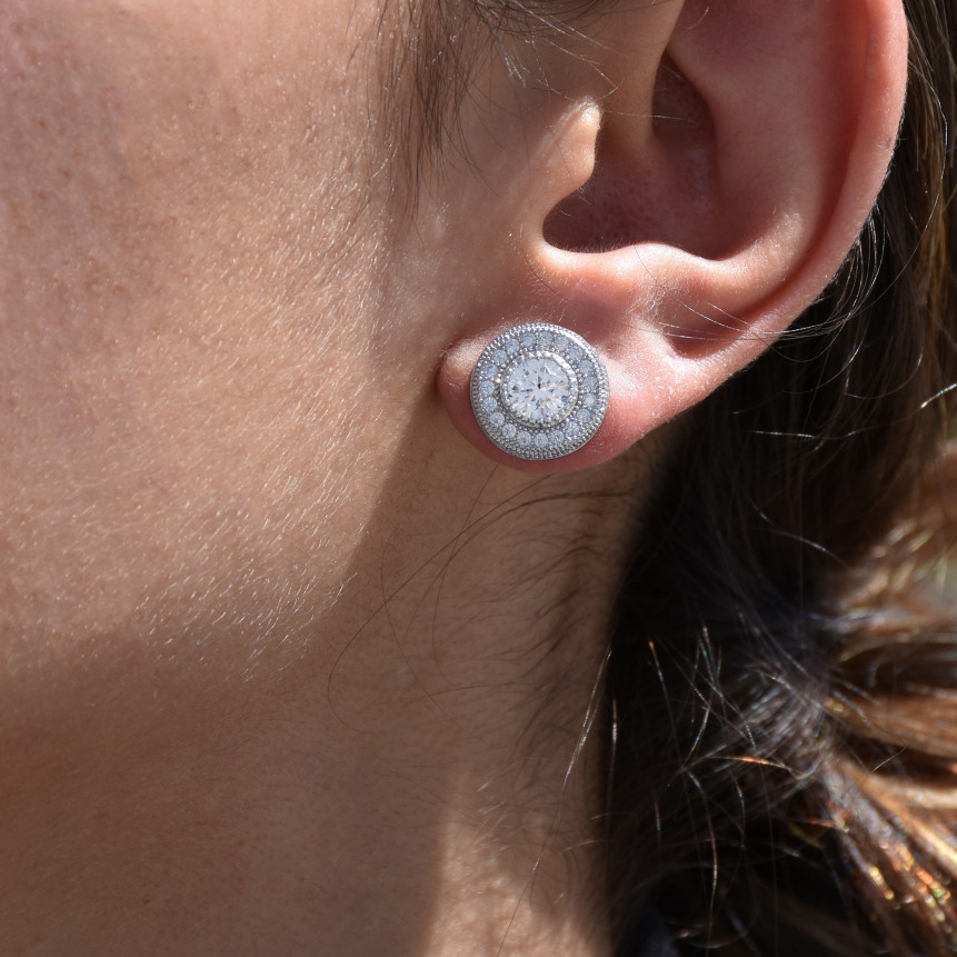 Pendientes BeLove con circonitas