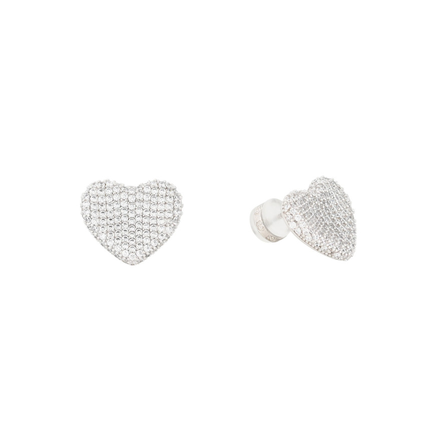 BeLove earrings heart and zircons