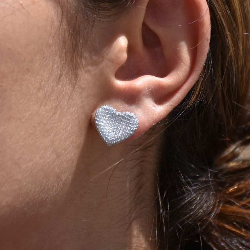 BeLove earrings heart and zircons