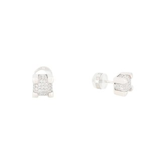 Boucles d'oreilles BeLove carrés et zircons