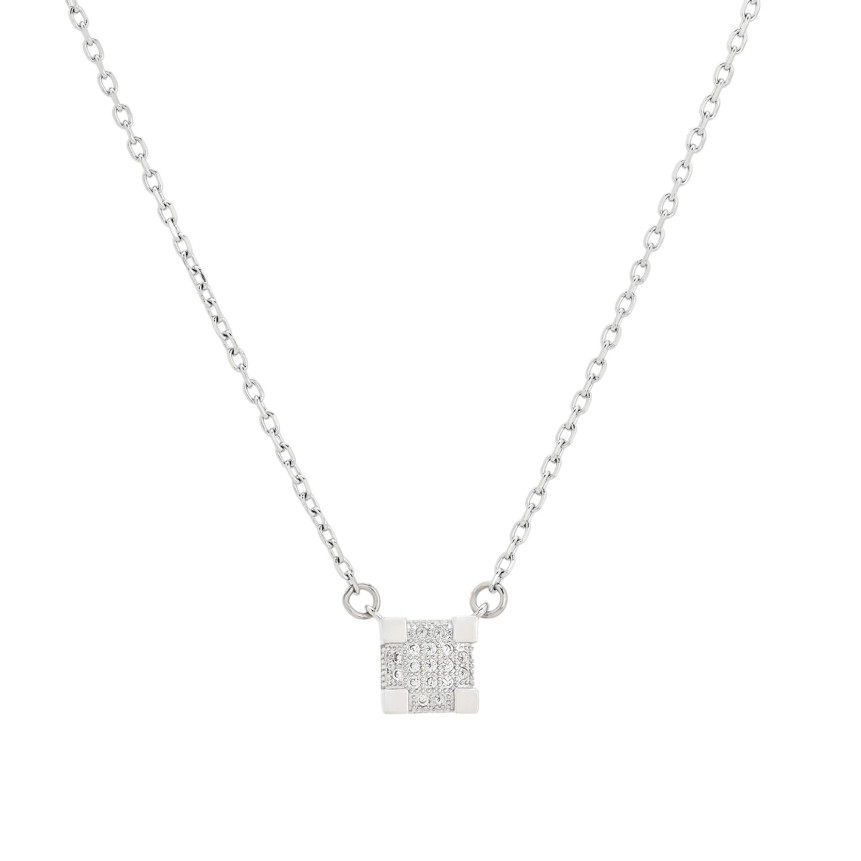 Collana BeLove quadrati e zirconi