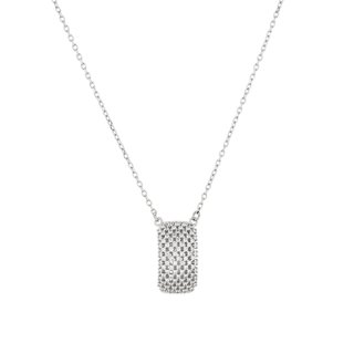 BeLove necklace rectangular zircons