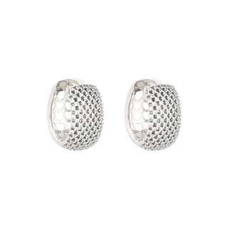 BeLove rectangular earrings with zircons