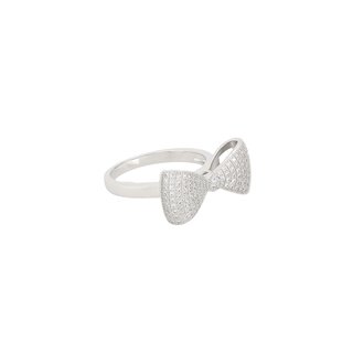 BeLove ring with bow and zircons