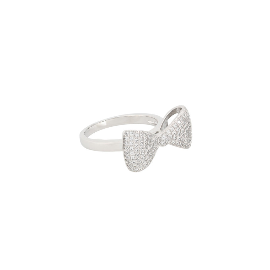 BeLove ring with bow and zircons