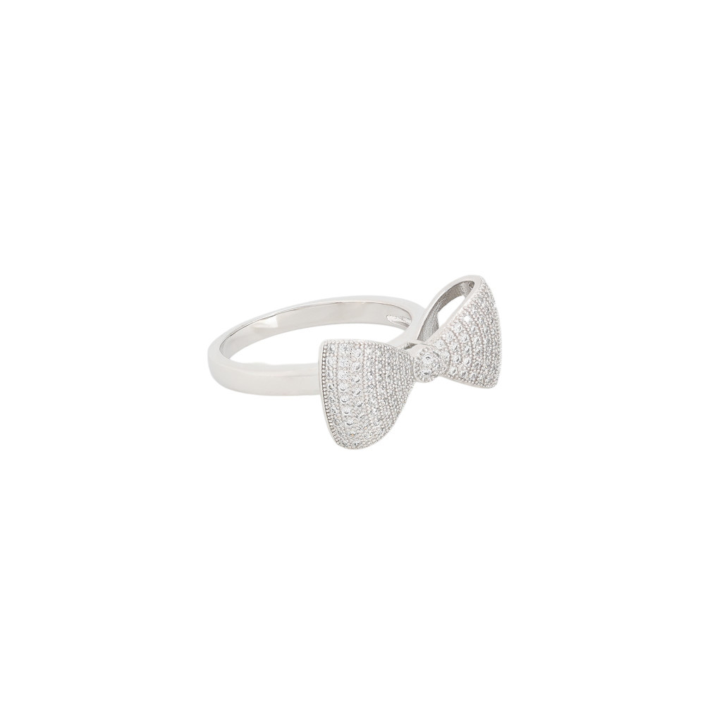 BeLove ring with bow and zircons