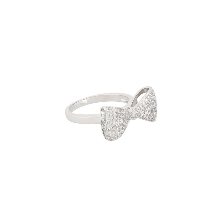 BeLove ring with bow and zircons