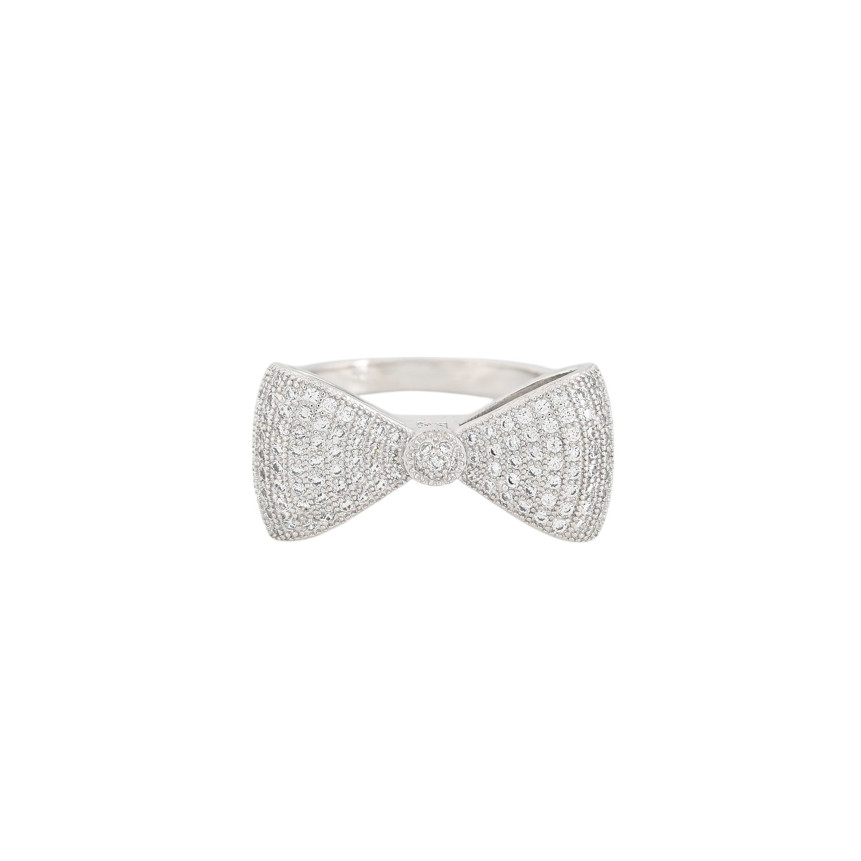 BeLove ring with bow and zircons