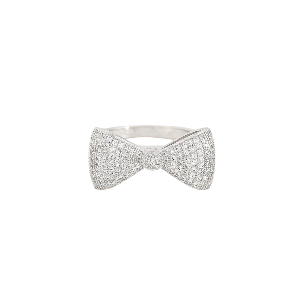 BeLove ring with bow and zircons