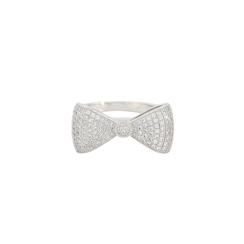 BeLove ring with bow and zircons