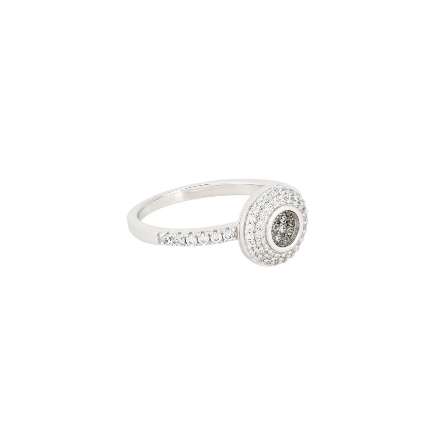 BeLove solitaire ring with zircons