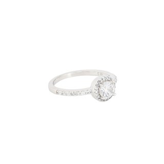 BeLove solitaire ring with zircons