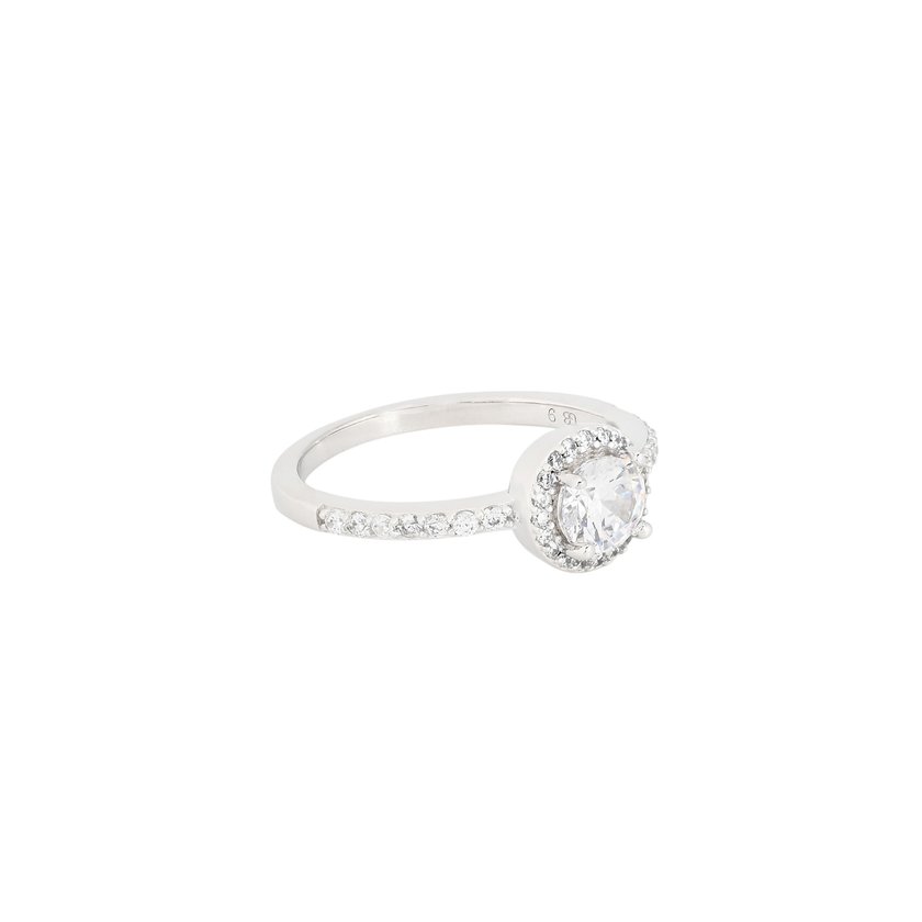 BeLove solitaire ring with zircons