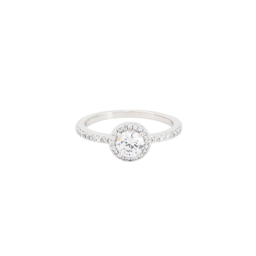 BeLove solitaire ring with zircons