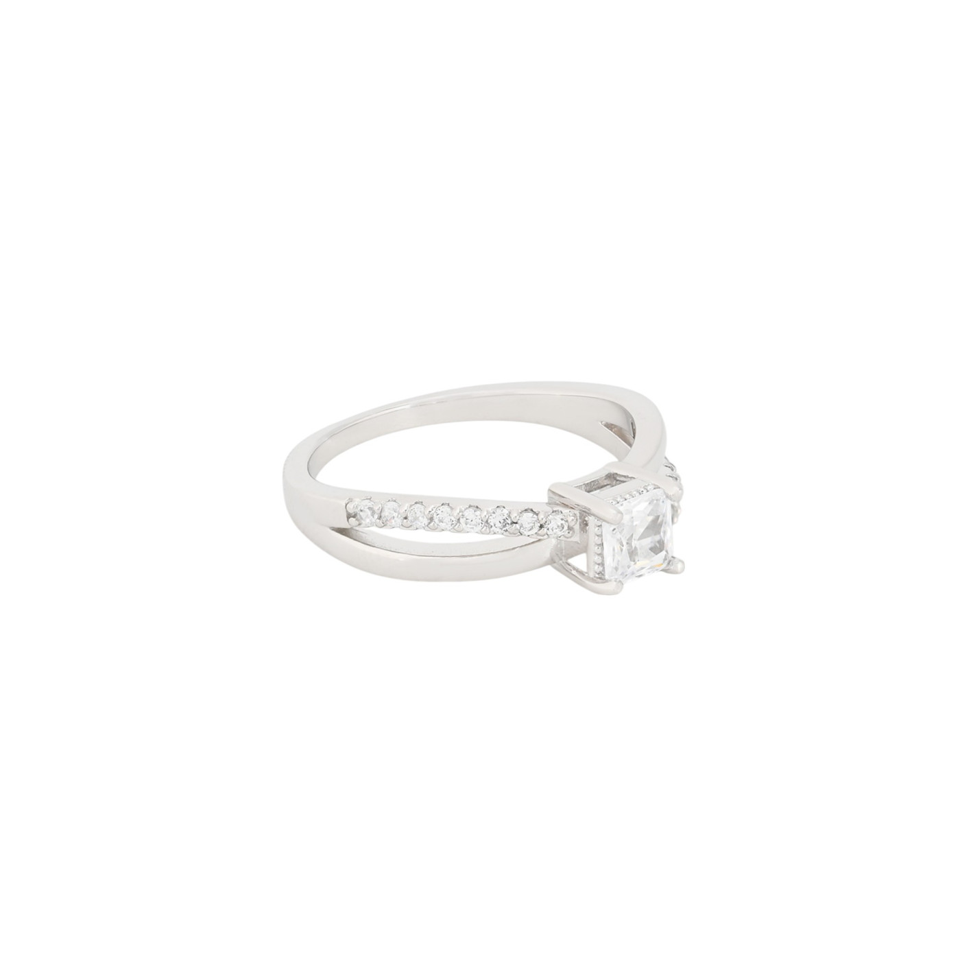BeLove solitaire ring with zircons