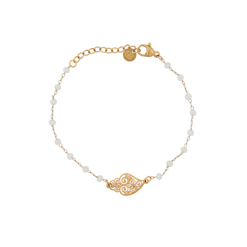 Pulseira Encantos com coração de Viana