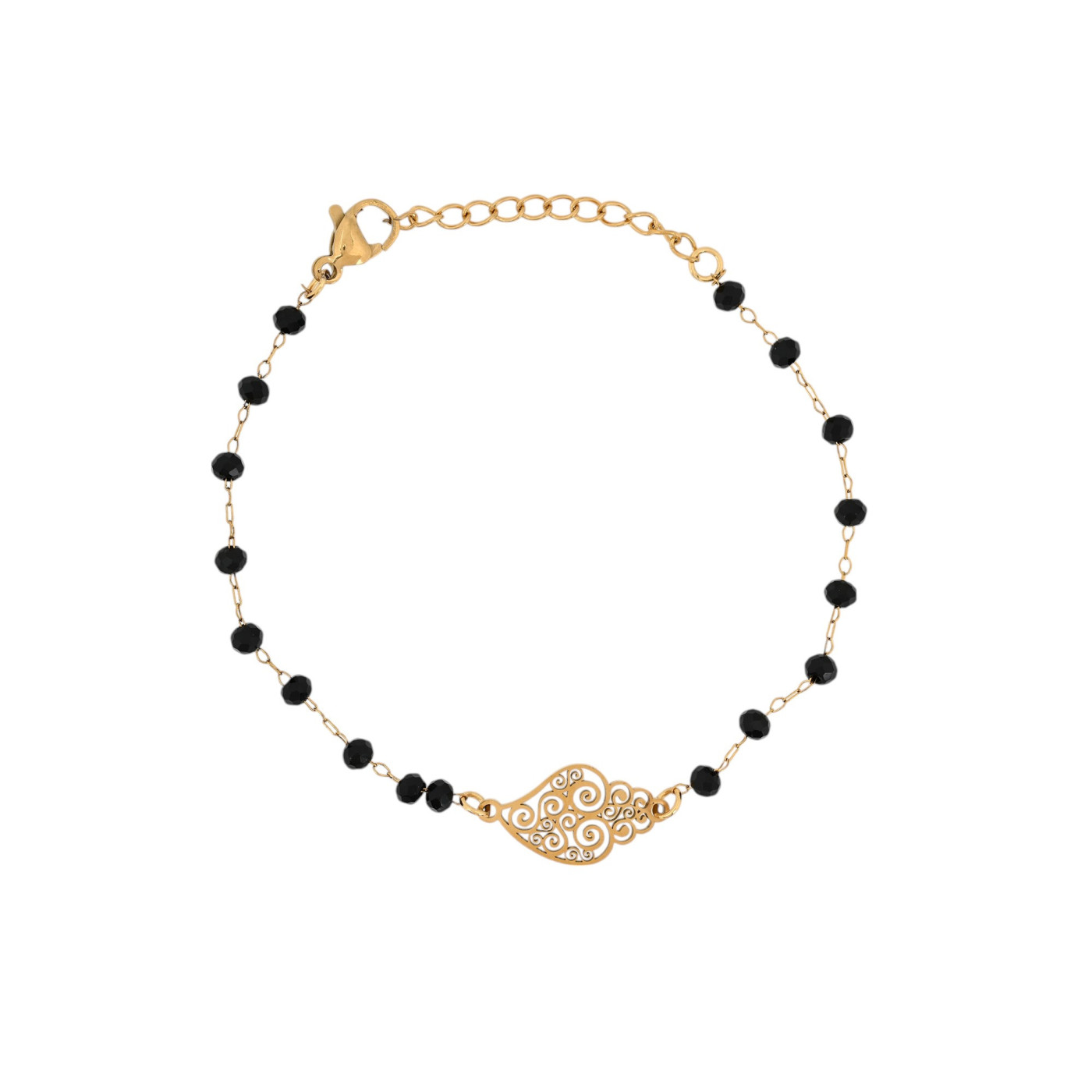 Pulseira Encantos com coração de Viana