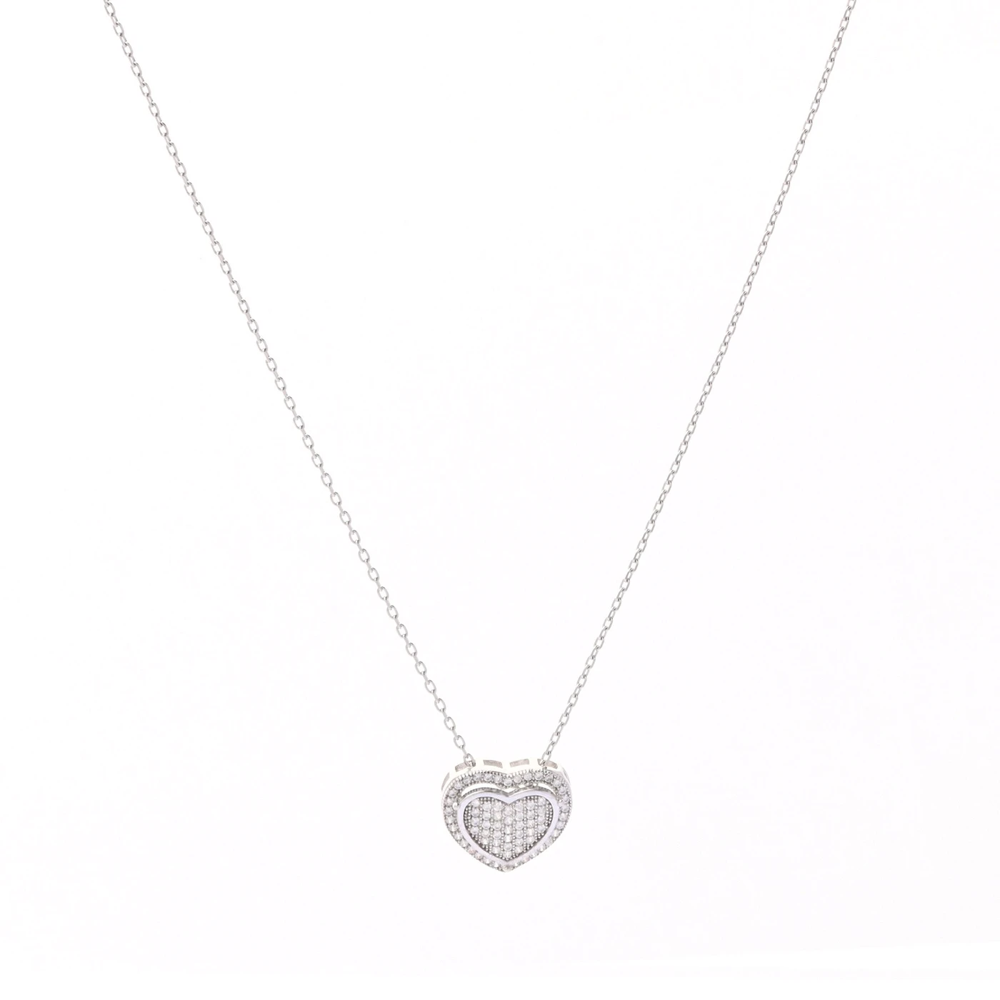 Collier BeLove en forme de cœur avec zircones