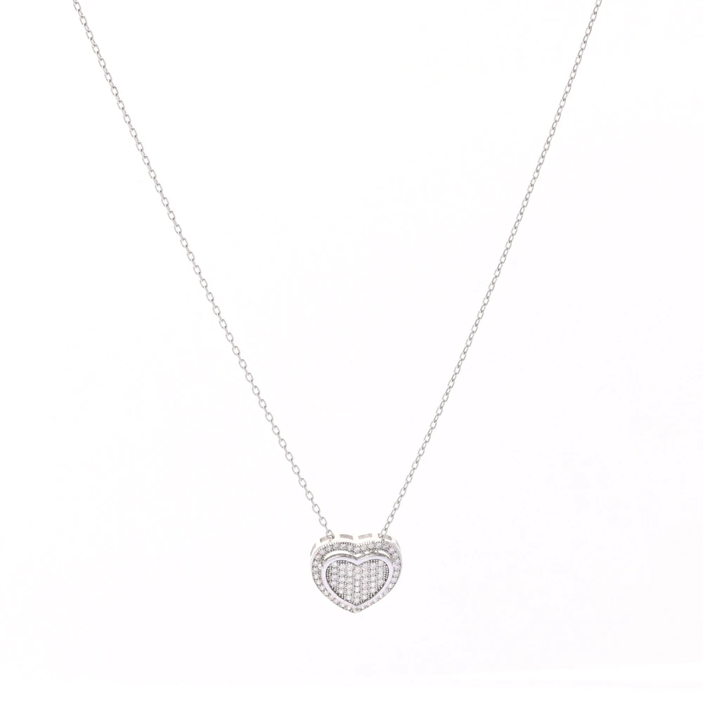 Collier BeLove en forme de cœur avec zircones