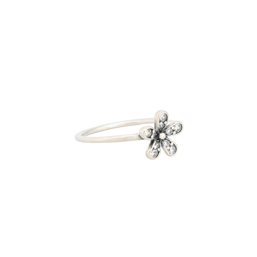Anillo Luxury con flor y circonitas