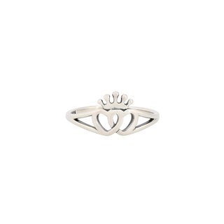 Bague Luxury avec cœurs et couronne