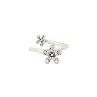 Bague Luxury avec deux fleurs