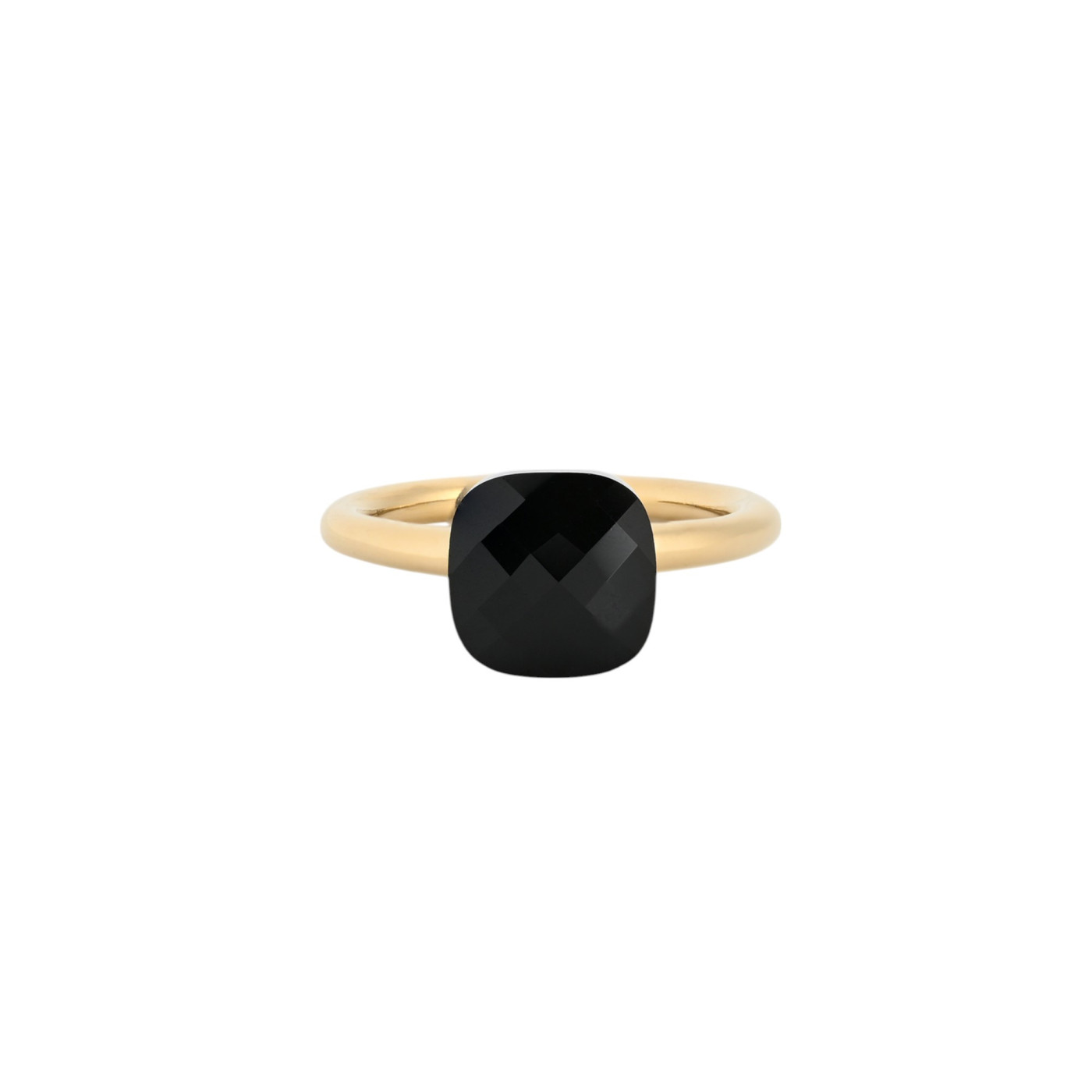 Glamour ring with colored stone