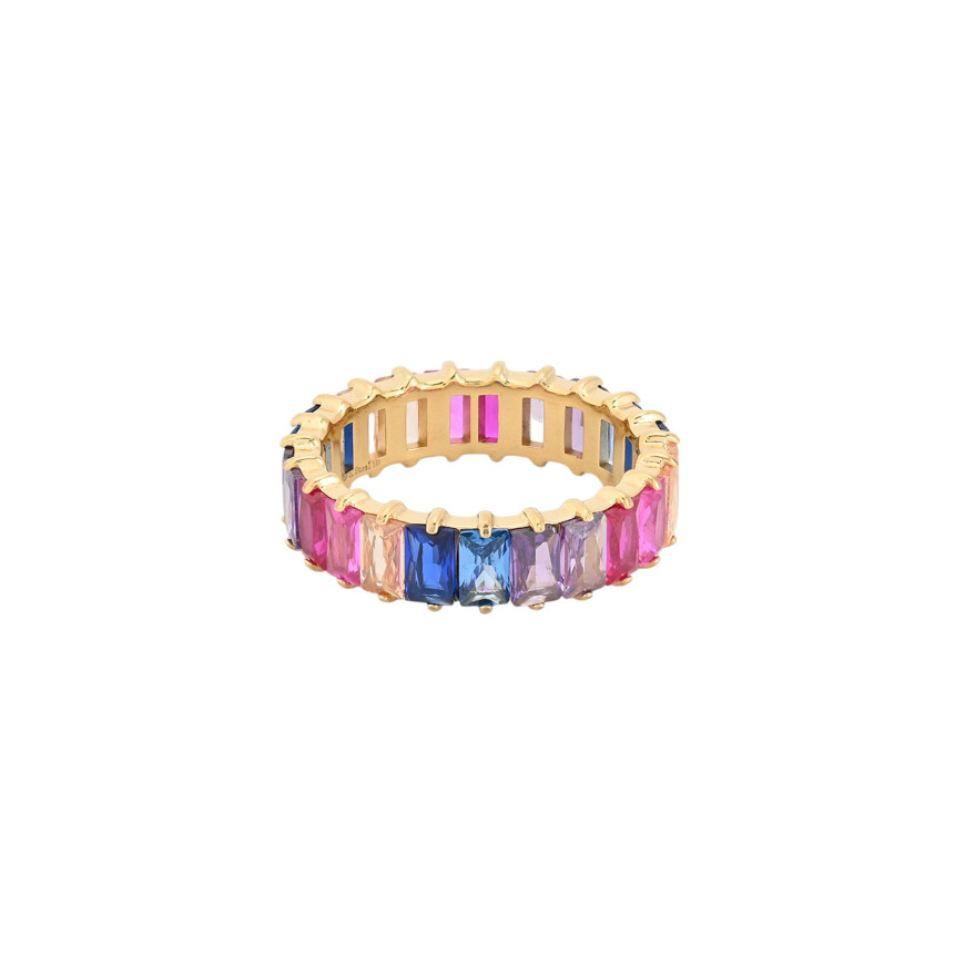 Glamour ring with zircons