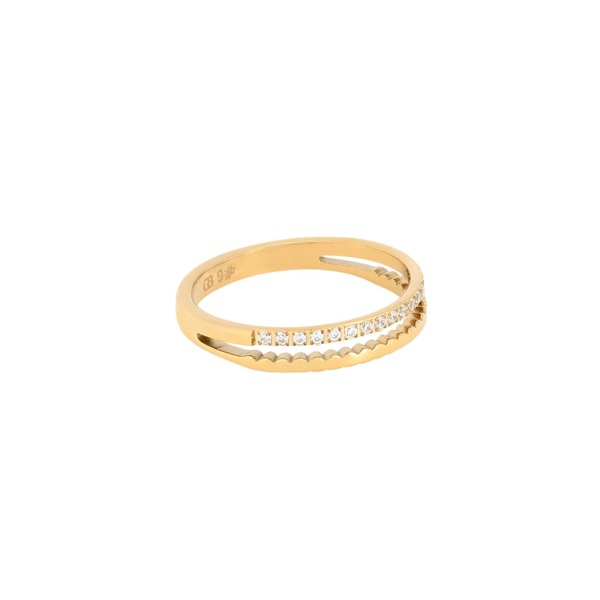 Anel Delicate com zircônias