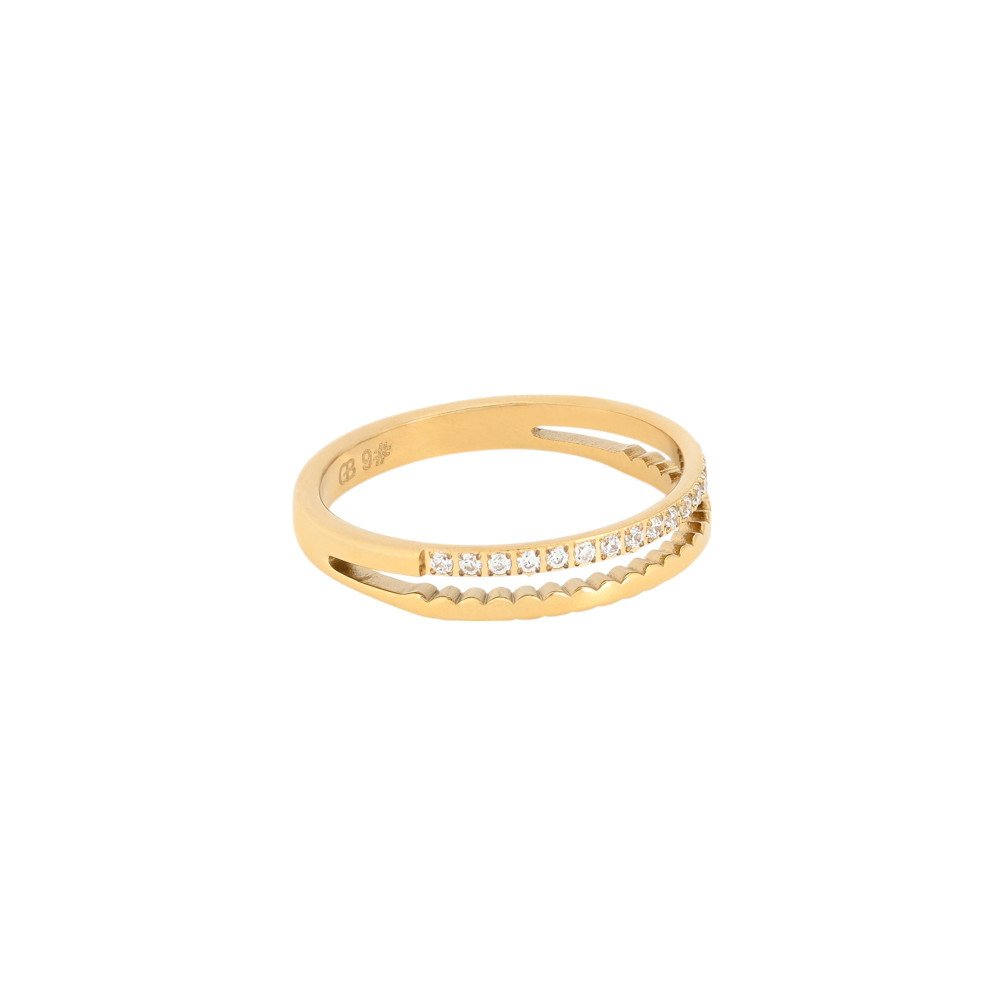 Anel Delicate com zircônias