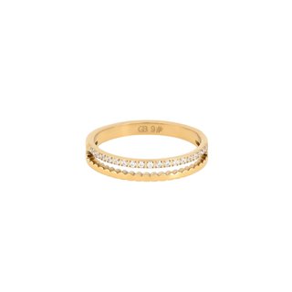 Delicate ring with zircons