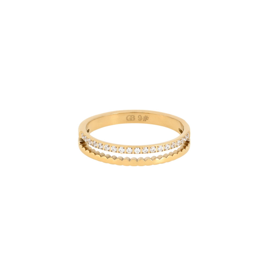 Anel Delicate com zircônias
