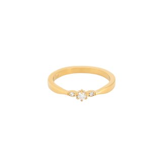 Delicate ring with zircons