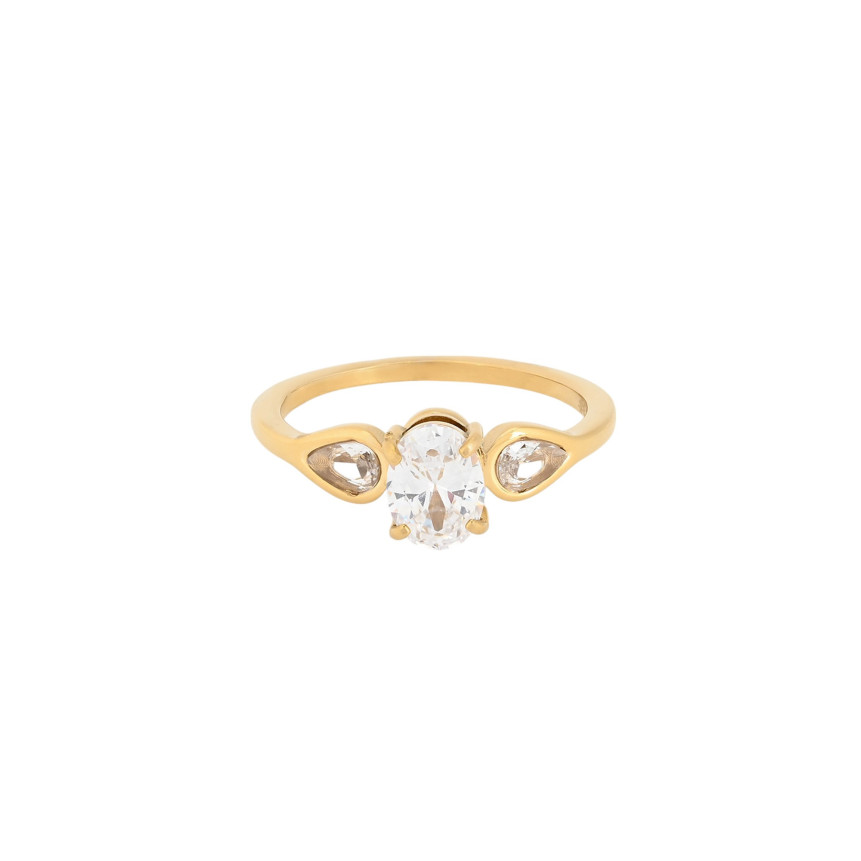 Anel Delicate com zircônias