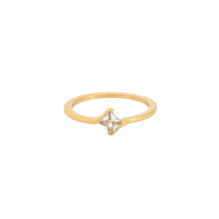 Delicate ring with zircons