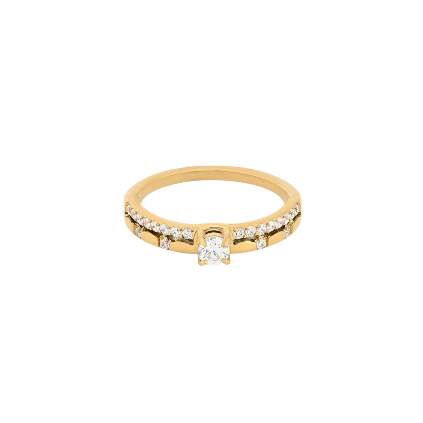 Anel Delicate com zircônias