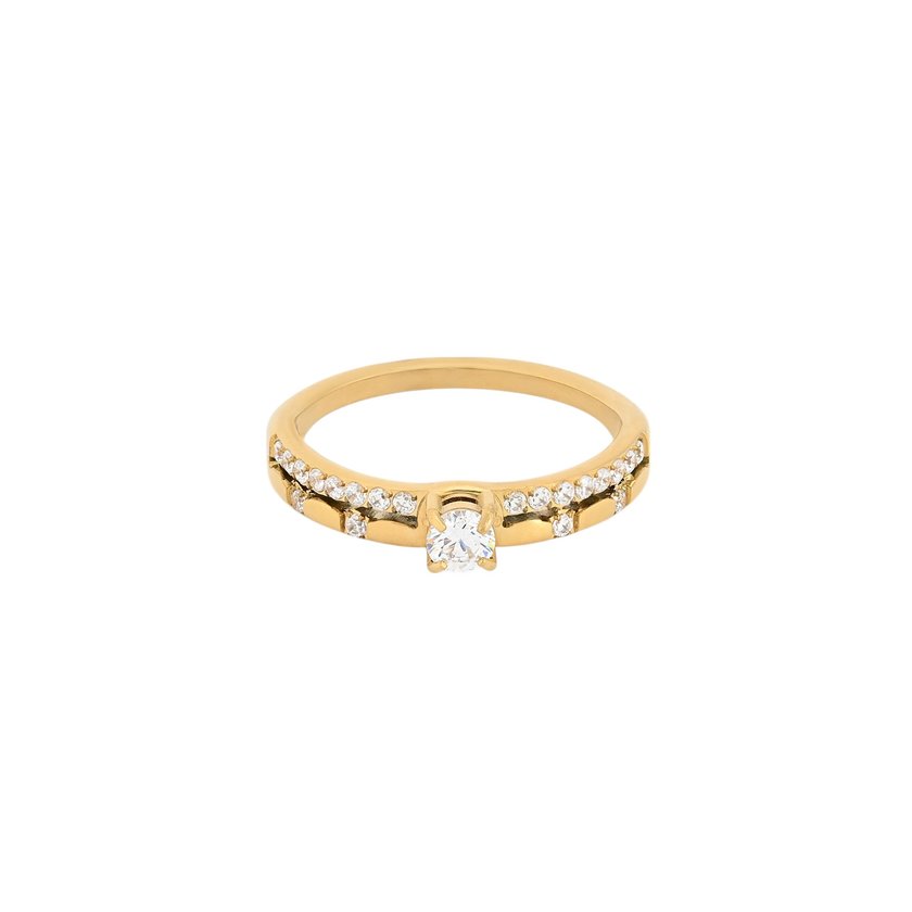 Delicate ring with zircons