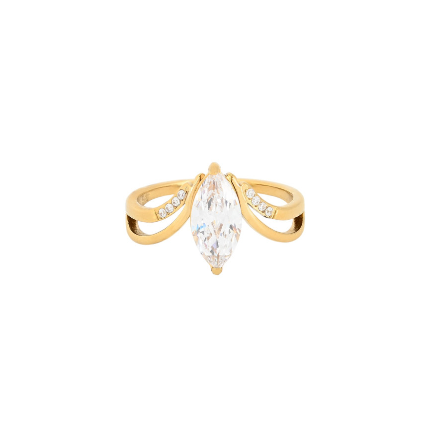 Anel Delicate com zircônias