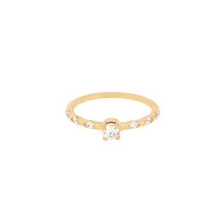 Delicate ring with zircons