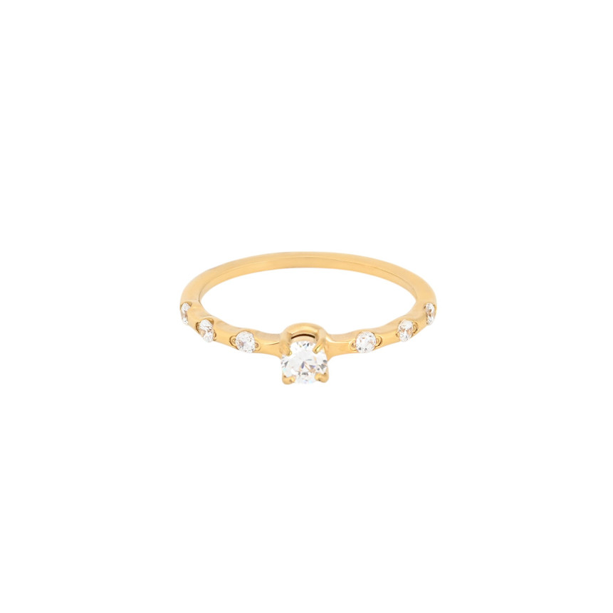 Anel Delicate com zircônias